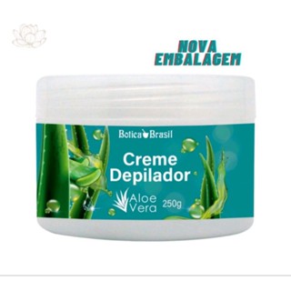 Creme Depilatorio Depilação Corpo Pernas virilhas axilas - creme depilador com aloe Vera botica Brasil 240g