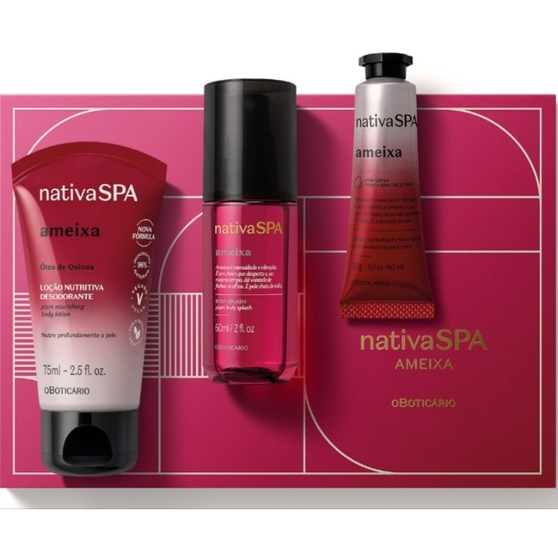kit Mini Presente Nativa SPA Ameixa ( 3 itens )