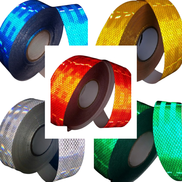 Kit 5 Fitas (40cm cada) Adesivas Faixas Refletivas Automotiva Decorativas C/ 5 Cores