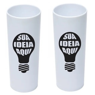 kit 80 Copos Long Drink Brancos Personalizados - Lembrança para Casamento e Aniversário em Oferta na Shopee