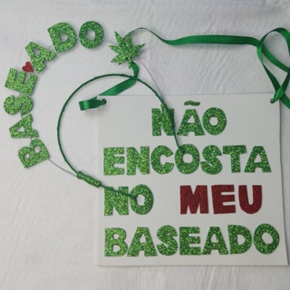 Tiara e plaquinha carnaval folia em Oferta na Shopee