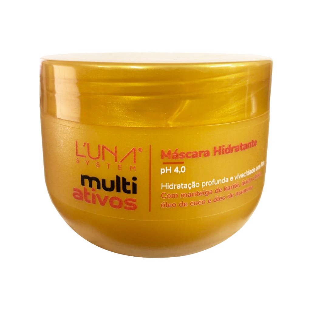 Máscara Hidratante Luna System 300g | pH 4.0 | Karité, Óleo de Coco e Mamona