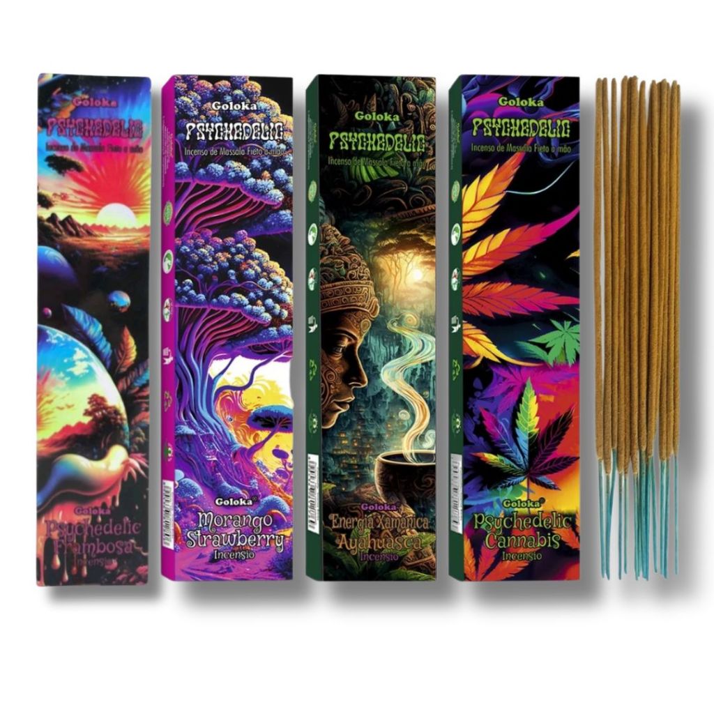 Incenso Goloka Massala  Psychedelic Indiano Varios Aromas em Oferta na Shopee