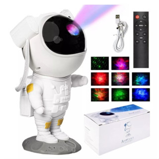 Projetor Astronauta Luz Led Noturna Galáxia Nebulosa Ceu Estrelado Envio Imediato