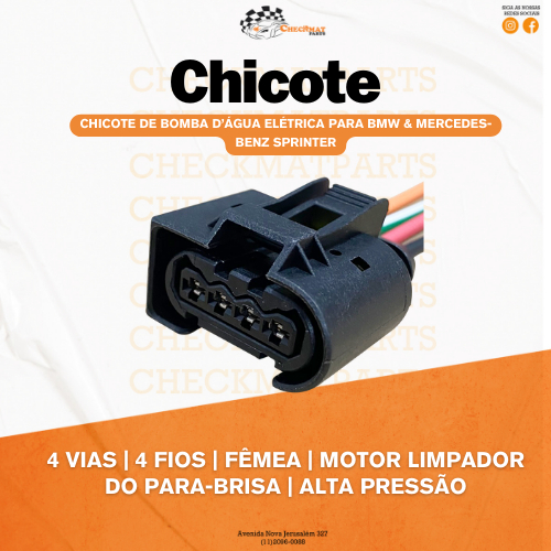 Chicote de Bomba D’água Elétrica para BMW & Mercedes-Benz Sprinter