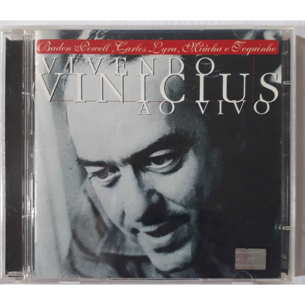 Cd Vivendo Vinicius Ao Vivo - Duplo - Baden Powell, Carlos Lyra, Miúcha e Toquinho - Original Usado
