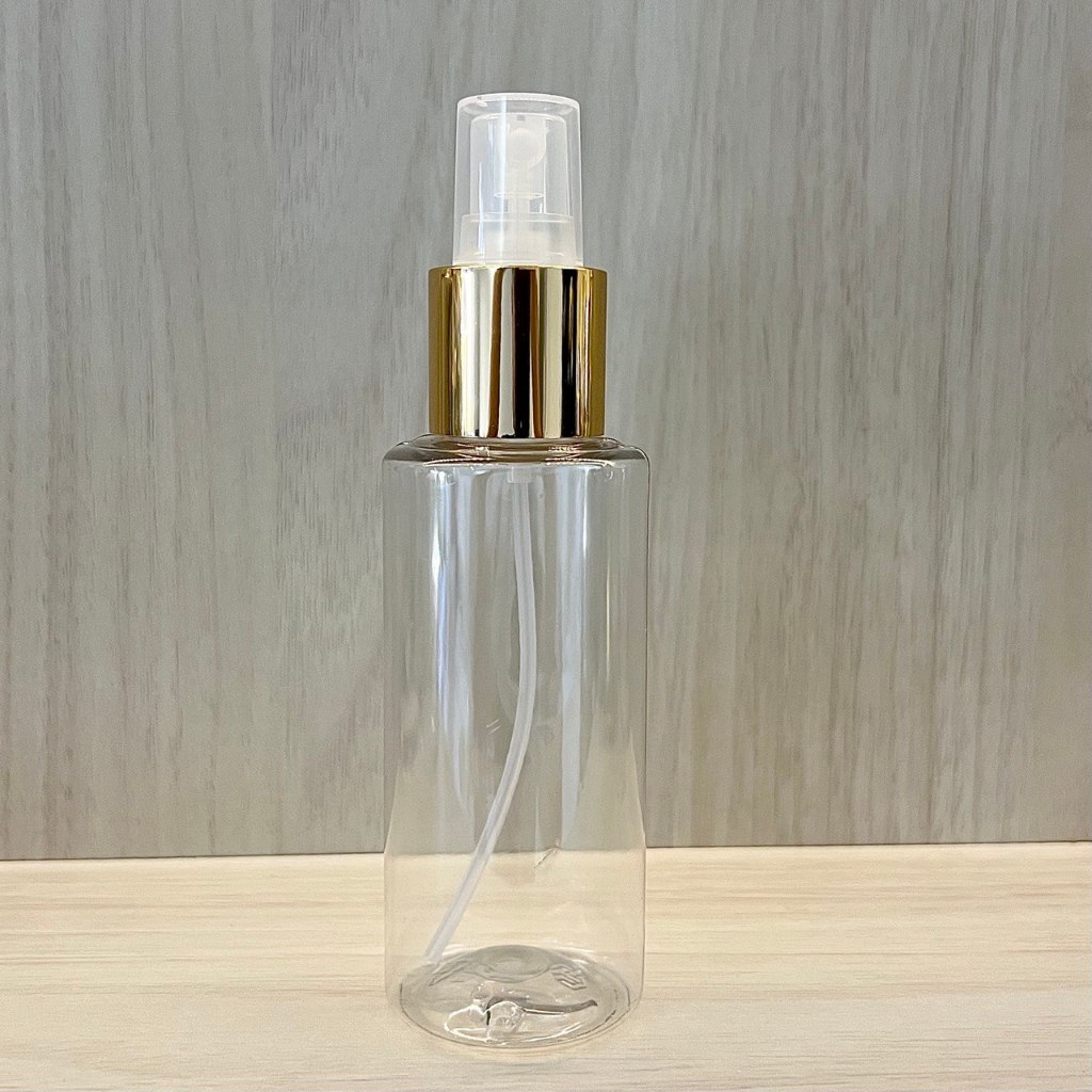 Kit 02 Unidades Frasco Pet Cilíndrico Válvula Spray Luxo 120mL Transparente em Oferta na Shopee