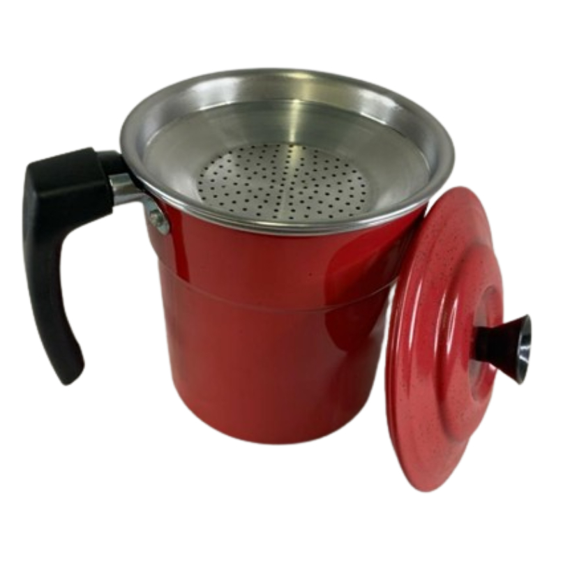 Filtro Para Óleo De Cozinha Com Coador De Alumínio Nº 02 Color
