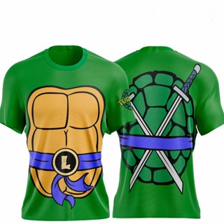 Camiseta Personalizada Tartarugas Ninja Desenho  Camisa Dry fit Masculino em Oferta na Shopee