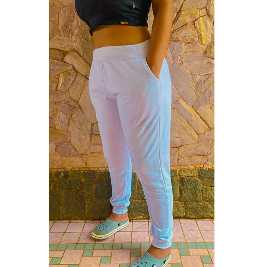 CALÇA MOLETOM FEMININA PLUS SIZE AKMODAS