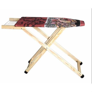 Mesa Passar Roupa Madeira Com Estampa Tradicional Com Regulagem