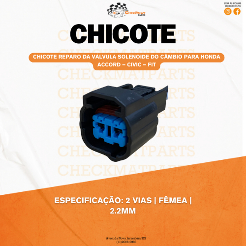 Chicote Reparo da Válvula Solenoide do Câmbio para Honda Accord – Civic – Fit