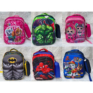 Volta as aulas! Kit Mochila e Estojo De Costas Escolar Infantil Masculino e Feminino Com Led Pisca Pisca