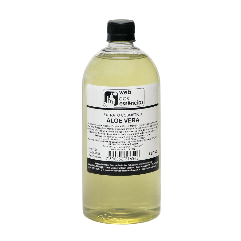 Extrato Glicólico para uso em cosméticos - Aloe Vera ( 1 Litro ) -