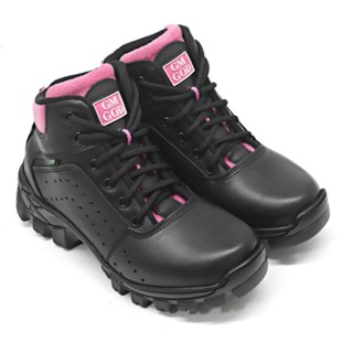 Botas Coturnos feminino GM God com C.A bico duro PVC novo para trabalhar.