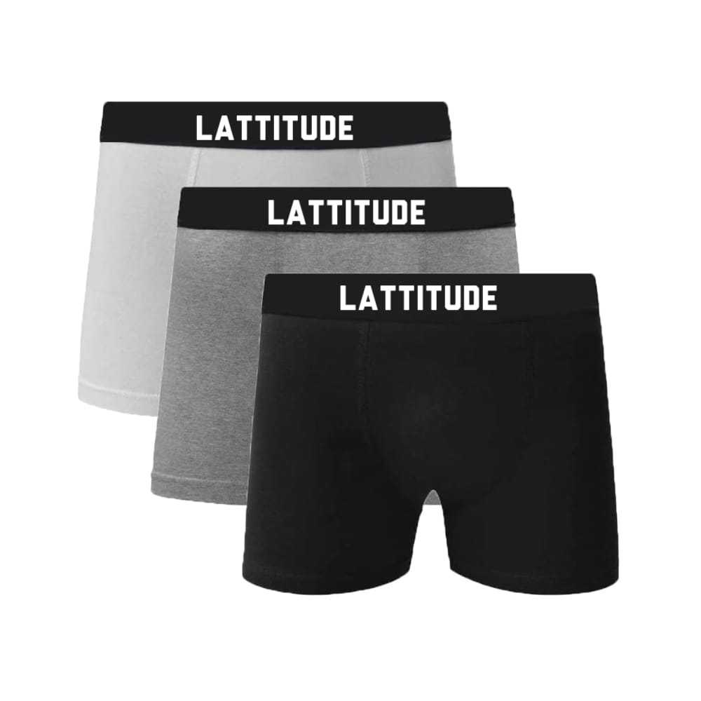 Kit 05 Cuecas Boxer de Algodão Masculinas Lattitude Men