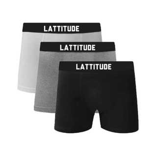 Kit 05 Cuecas Boxer de Algodão Masculinas Lattitude Men
