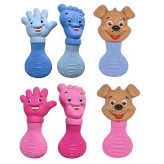 Kit Mordedor e Chocalho para bebê Macio Azul e Rosa Vários modelos em Oferta na Shopee