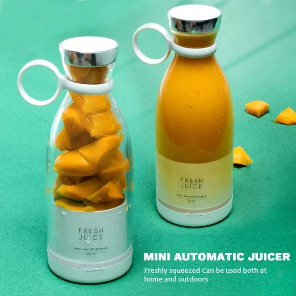 Garrafa Juicer Liquidificador Elétrico Portátil Recarregável COPO 350ml Mixer Shake Misturador