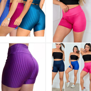 Short 3D Academia Fitness Cirre Meia Coxa Bermuda Tecido Poliéster Tamanho do M AO G3 Plus Size
