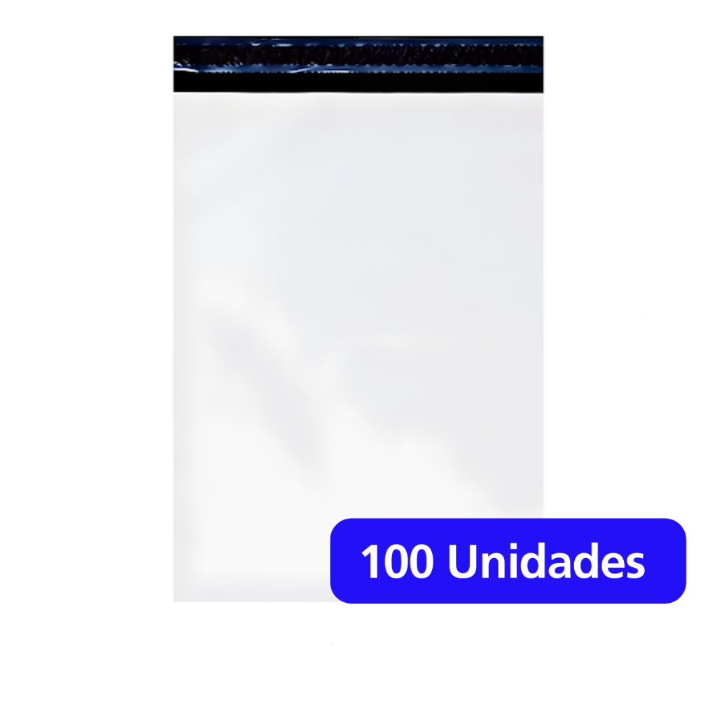 Kit 100 Envelopes de Segurança Envios 12x18 cm - Sacos Plásticos Para Envios Correios