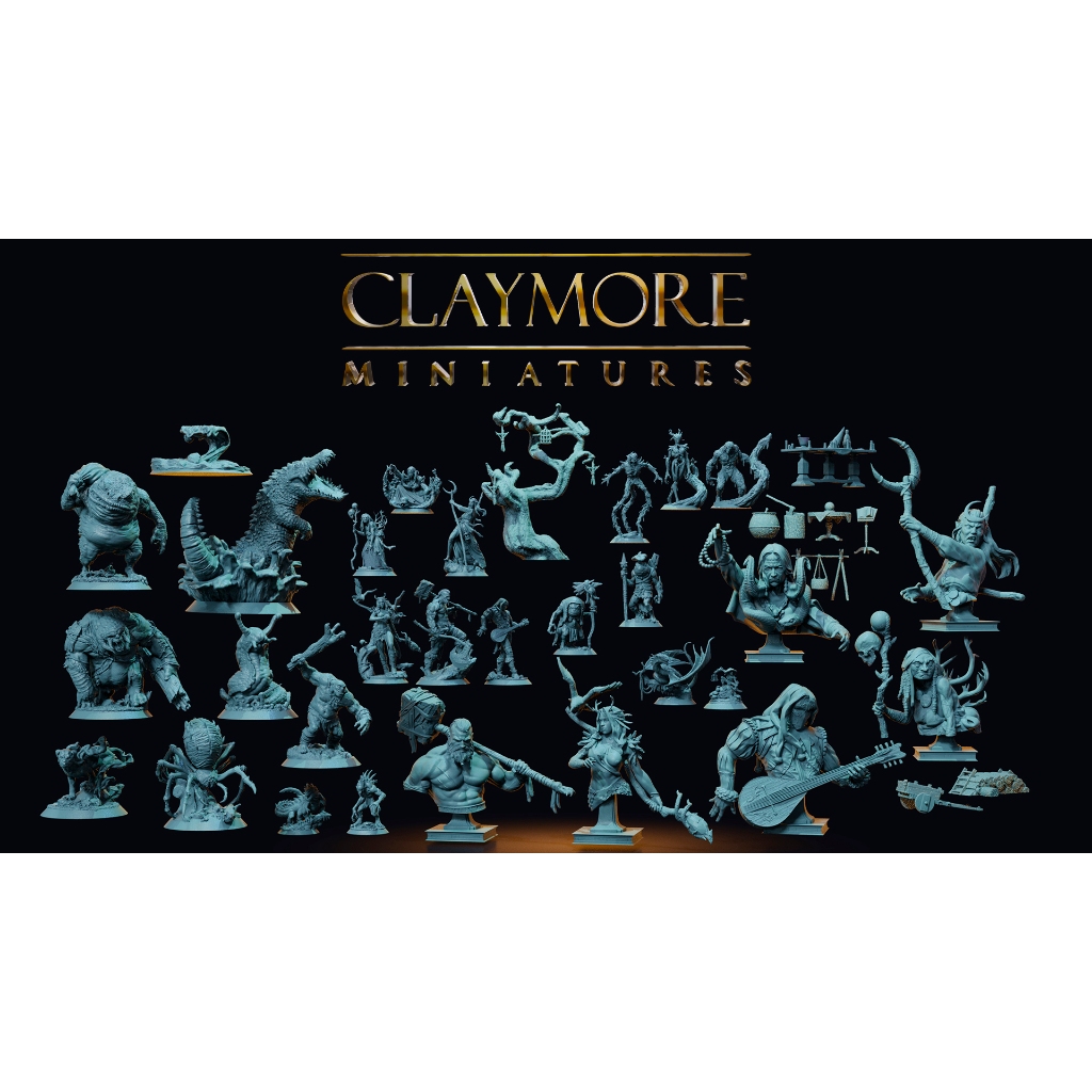 MINIATURAS de RPG Dungeons & Dragons  Coleção - Herois e Inimigos - clay -