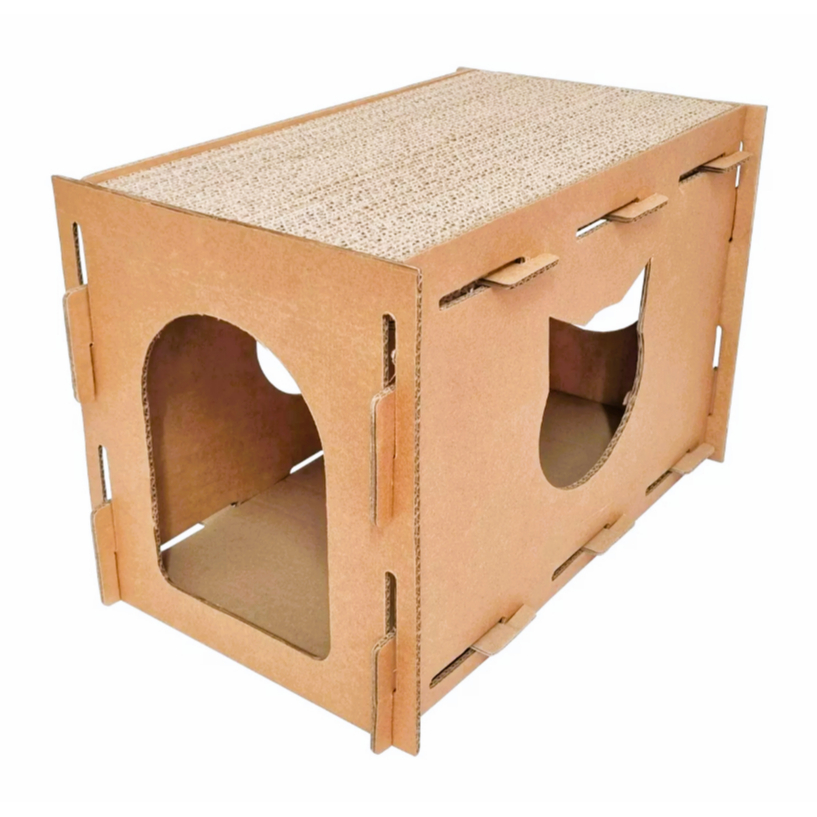 Arranhador Para Gato Toca  Super Resistente Tipo Casinha em Oferta na Shopee