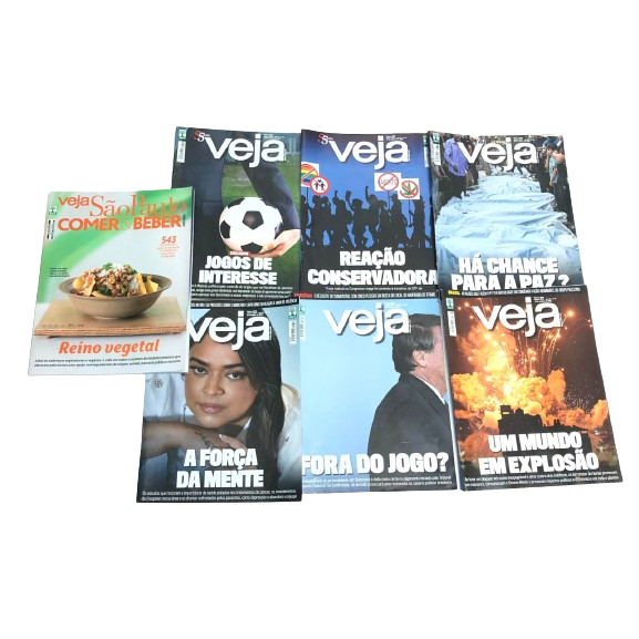 Lote 07 Revistas Veja Editora Abril Diversas Kit 1501-1