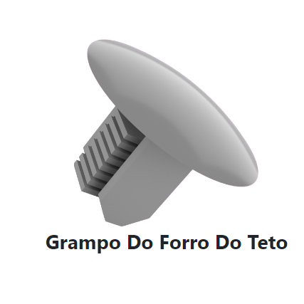 Grampo trava presilha forro do teto cor cinza preto chevrolet Celta Corsa Tigra PLAST CAR