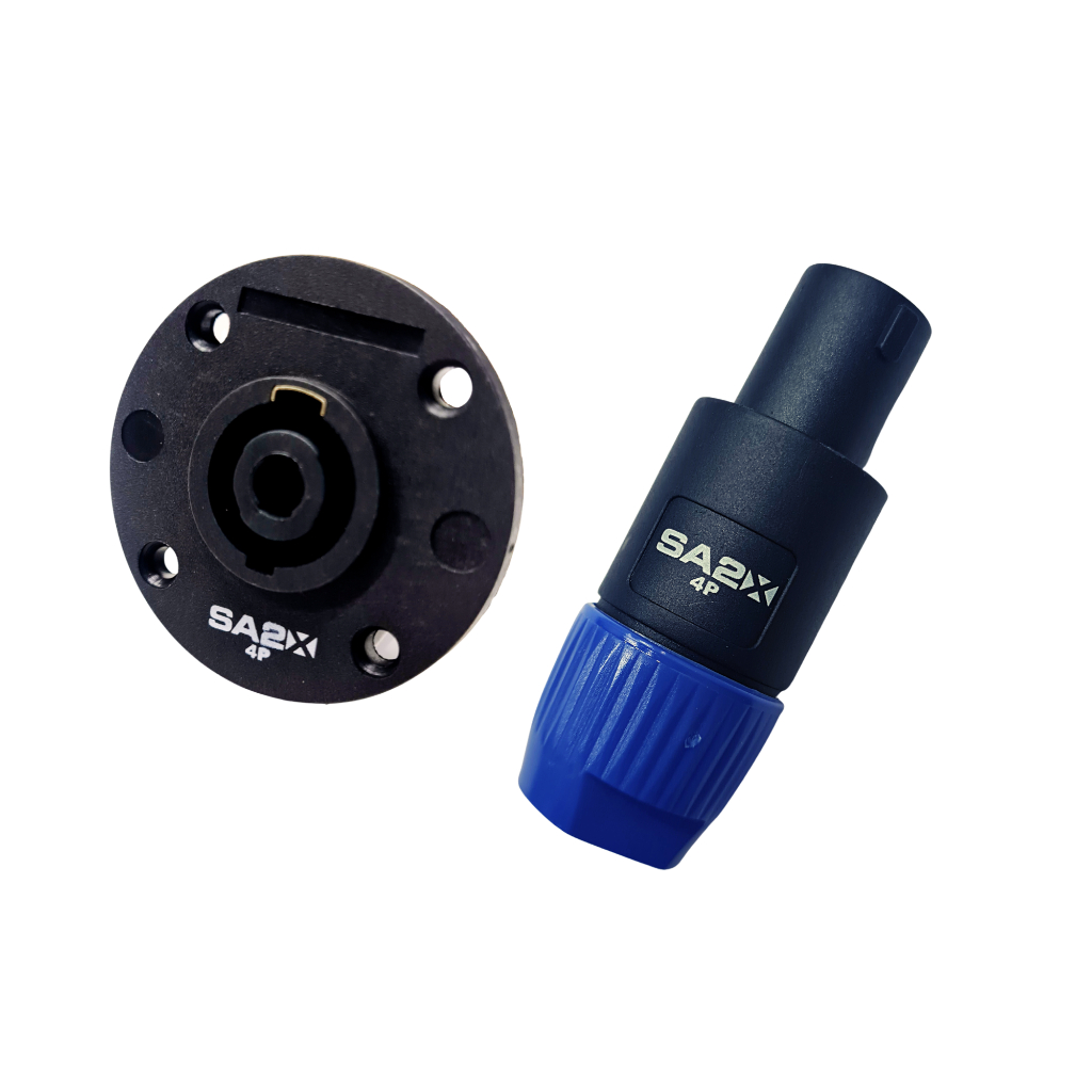 Kit Conector Plug Speakon Macho E Fêmea Painel 4 Polos em Oferta na Shopee