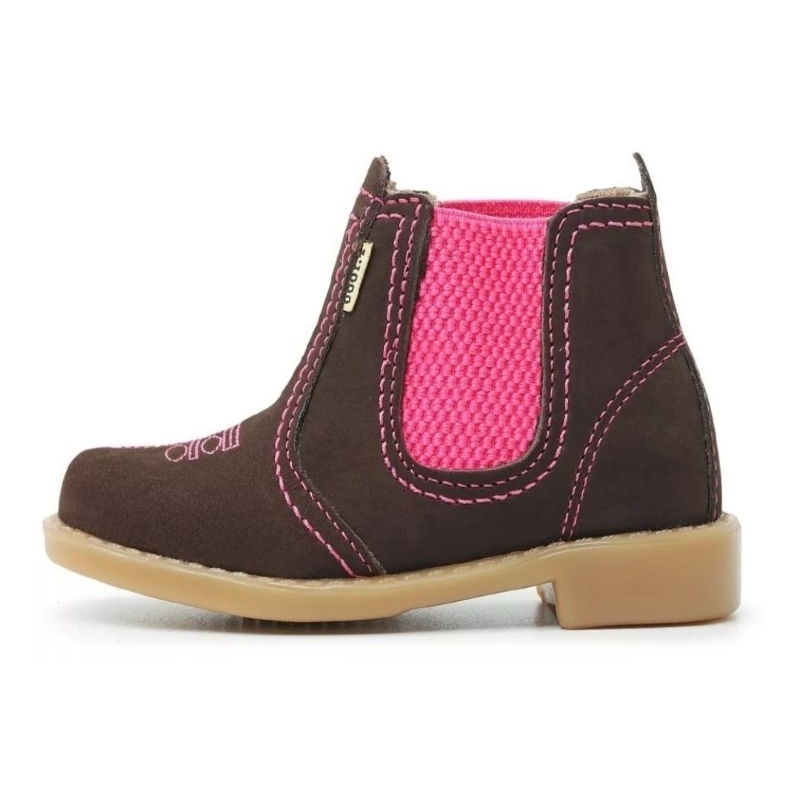 Botina Infantil Menina  Botinha Feminina em Couro Bota Moda Country Texana Pronto  Entrega Festa Junina
