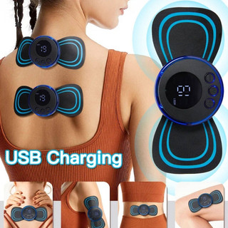 Mini massageador cervical pescoço braços pernas elétrico 6 modos de massagem de descompressão portátil