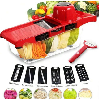 Mandoline Profissional Cozinha Slicer Aço Inox 10 em 1 Fatiador Processador Cortador Ralador De Legumes Verduras Frutas