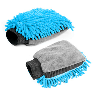 Luva Microfibra Tripla Ação Karbox Produto Para Lavagem Automotiva Pano Remove Inseto Limpeza Uso Geral 25x17cm em Oferta na Shopee