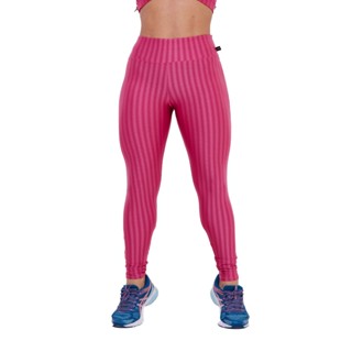 Calça Legging 3d Poliamida Cós Alto Fitness Academia Sem Transparência