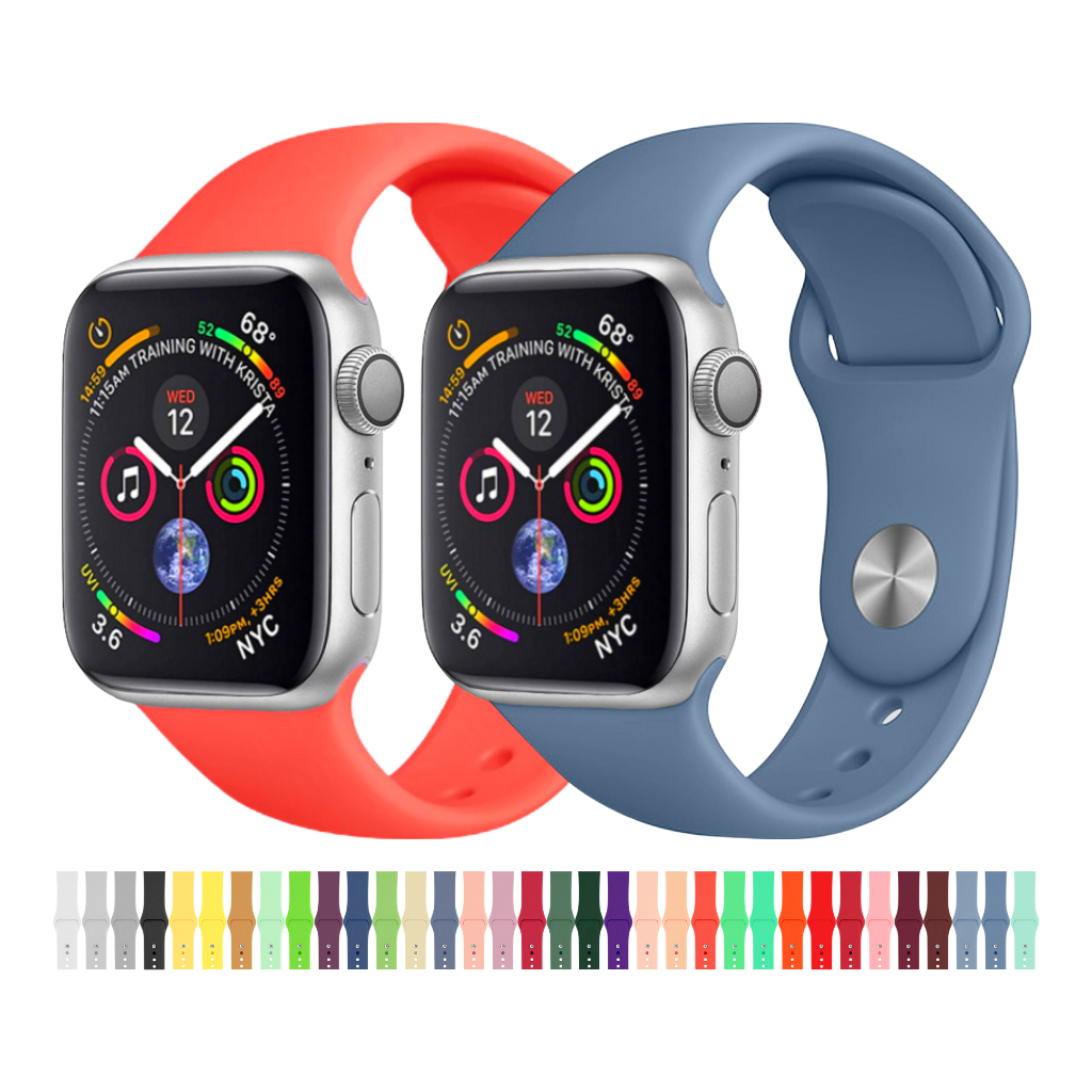 Pulseira de Silicone Substituível Para Smartwatch Apple Watch Ultra Macio  38/40/41mm 42/44/45mm