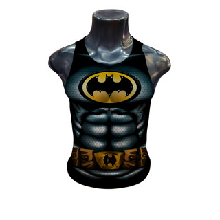 Camisa Regata Batman Amarelo Estampa Frontal