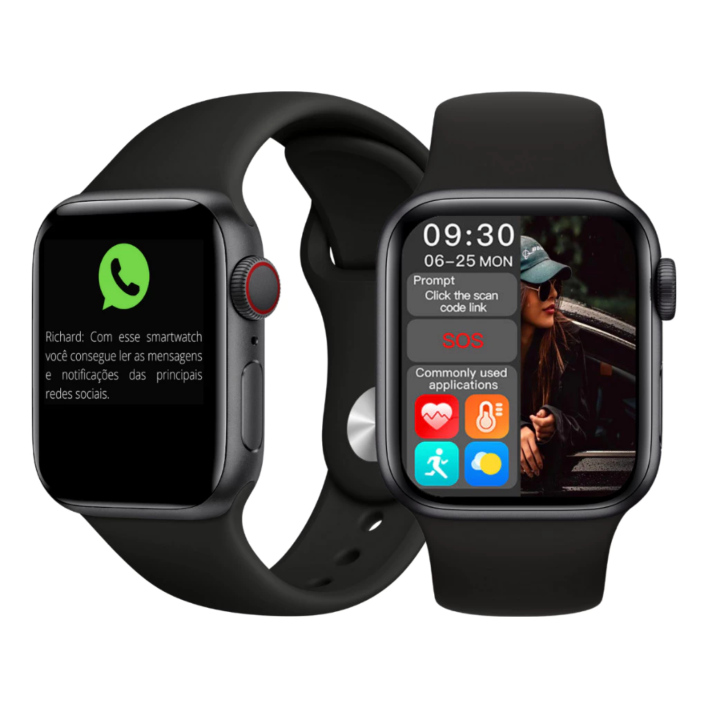 Relógio Inteligente Smartwatch Serie 10 Tela 45mm Com Película Feminino Masculino - Fere Fit — imagem 1