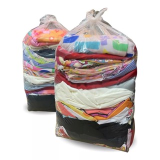 Kit Saco Retalhos Tecidos Diversos Lisos E Estampados 5 kg