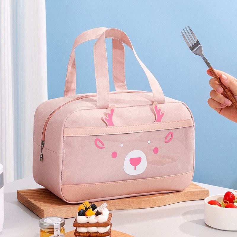 Bolsa Térmica Lancheira Marmita Infantil Portátil Impermeável A Prova de Água Com Isolamento Térmico De Desenho Espaço em Oferta na Shopee