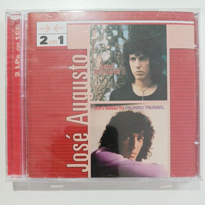 CD JOSÉ AUGUSTO/2 LPS EM 1 CD/PALAVRAS, PALAVRAS, EU QUERO APENAS CARINHO.