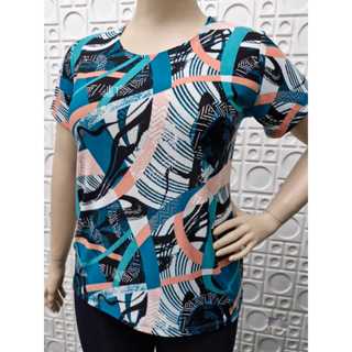 BLUSA PLUS SIZE MANGA CURTA MALHA GELADINHA