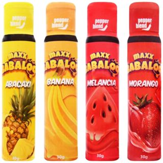 Kit 15 Gel Comestível Maxx Babaloo Beijável Pepper Blend Líquido Sexy Shop Oral Casal