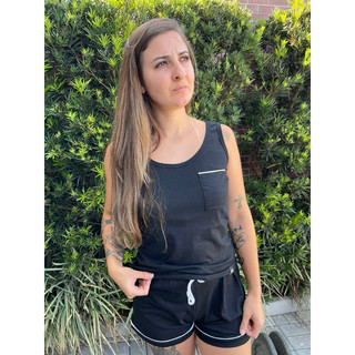Pijama de Regata Feminino Blogueirinha Super estiloso