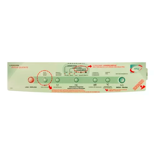 Painel Decorativo Para Lavadora Brastemp Bwq06a 326025081