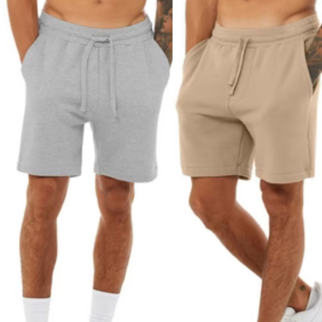 Kit 2 Bermuda Moletom Masculina Academia Short Masculino Esporte Fitness Casual