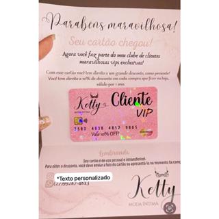 CARTA PERSONALIZADA PARA CARTÃO CLIENTE VIP/PRESENTE/FIDELIDADE em Oferta na Shopee