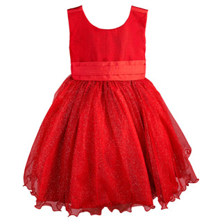 Vestido Rodado Vermelho Infantil Tule Gliter Brilho Festa Natal Aniversário Daminha Florista Casamento
