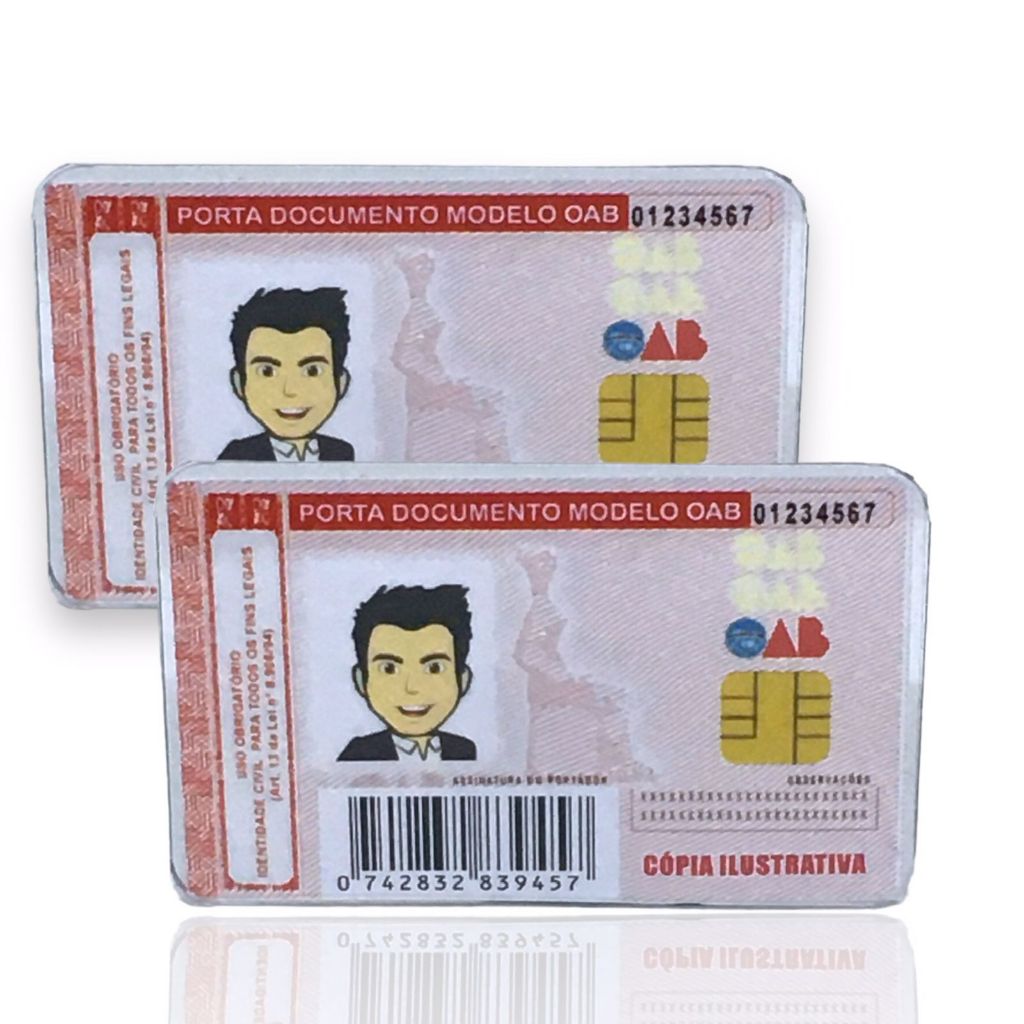 2x Protetor Porta Documentos OAB para Documento da Ordem dos Advogados do Brasil em Oferta na Shopee