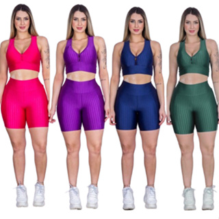 Kit 2 Short Feminino 3D Legging Suplex Leg Academia Cintura Alta Envio Imediato em Oferta na Shopee